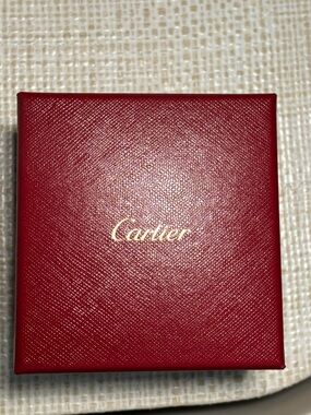 Cartier Red Box with Gold Logo